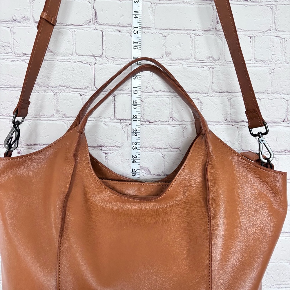 HARBOUR 2ND Manon Large Tan Genuine Leather Tote Bag - Picture 16 of 16